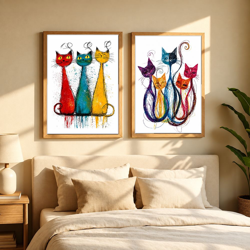 Set de cuadros decorativos que combinan