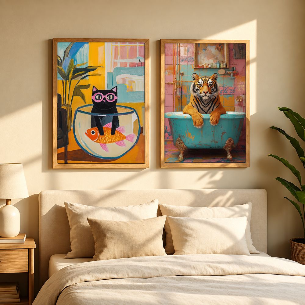Set de cuadros decorativos que combinan