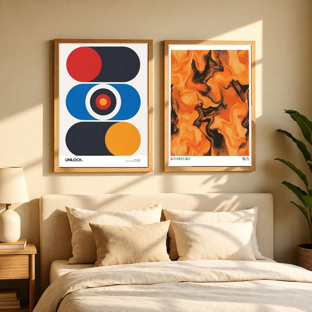 Set de cuadros decorativos que combinan