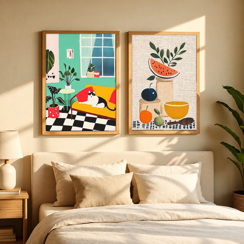 Set de cuadros decorativos que combinan
