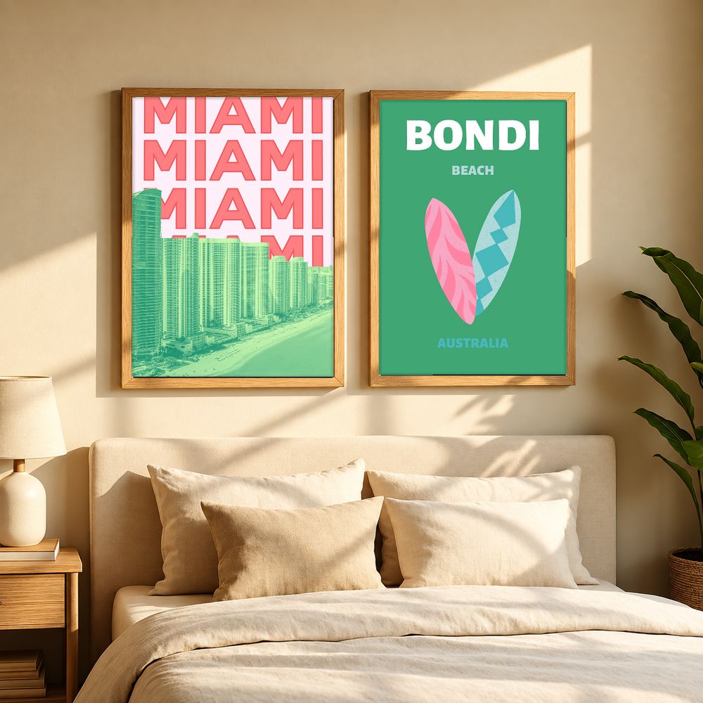 Set de cuadros decorativos que combinan
