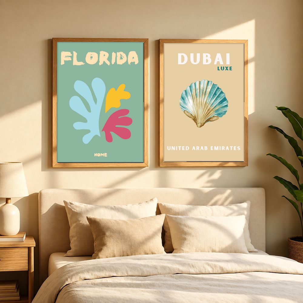Set de cuadros decorativos que combinan