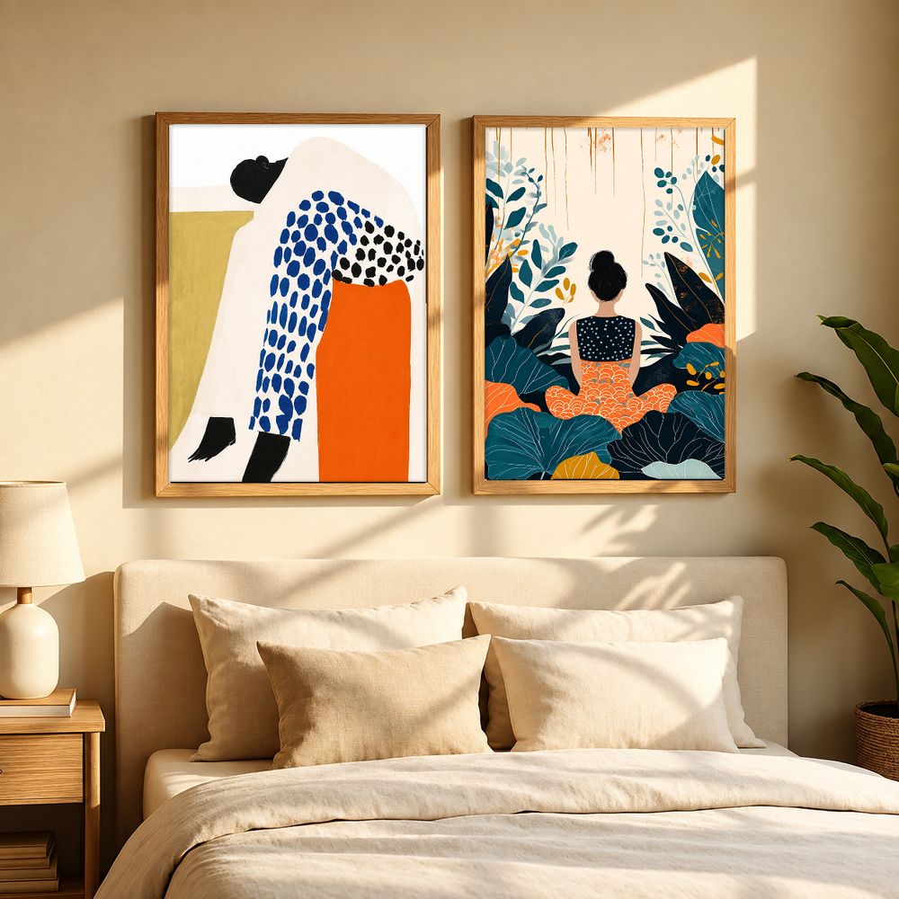 Set de cuadros decorativos que combinan