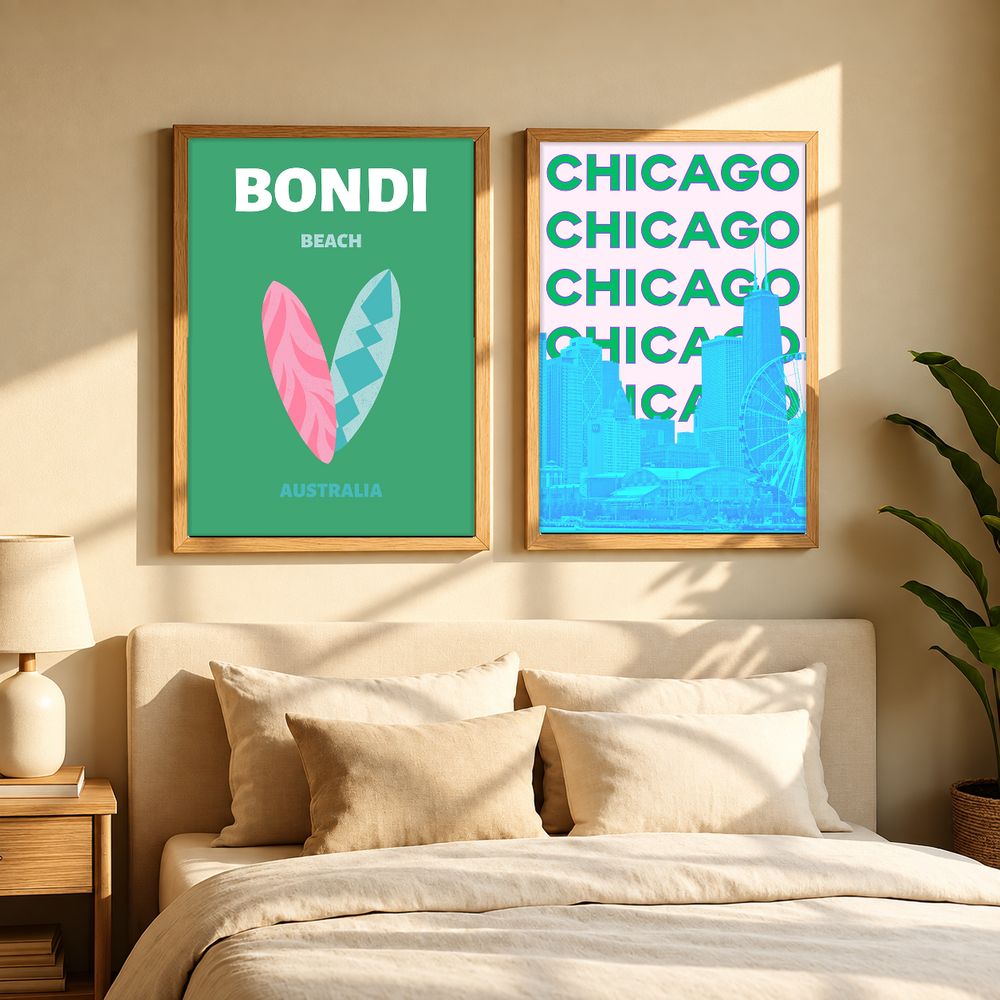 Set de cuadros decorativos que combinan