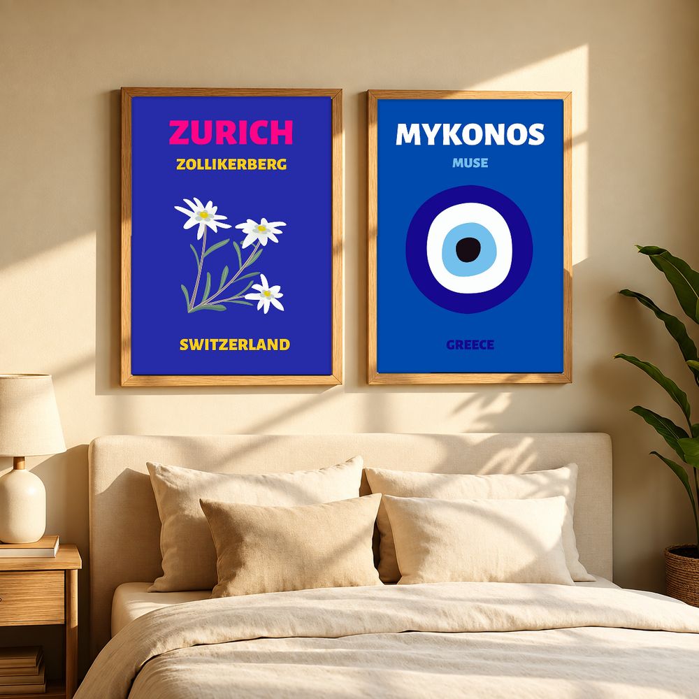 Set de cuadros decorativos que combinan