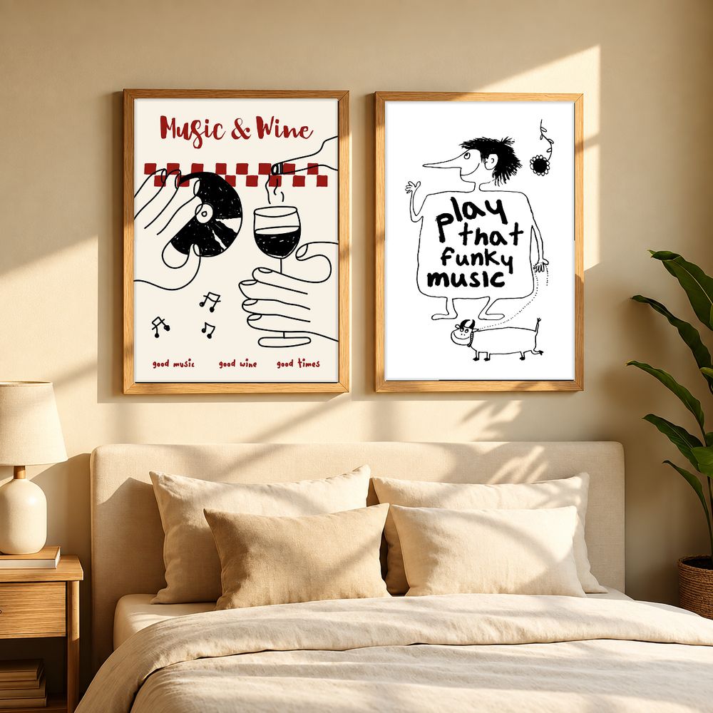 Set de cuadros decorativos que combinan