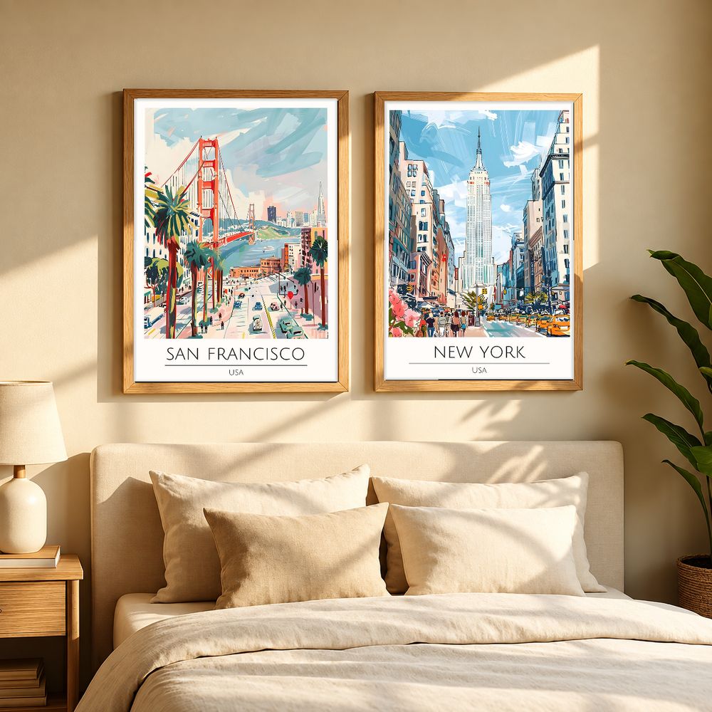 Set de cuadros decorativos que combinan