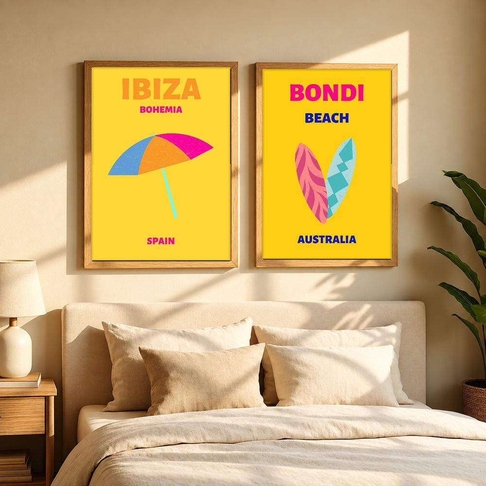 Set de cuadros decorativos que combinan