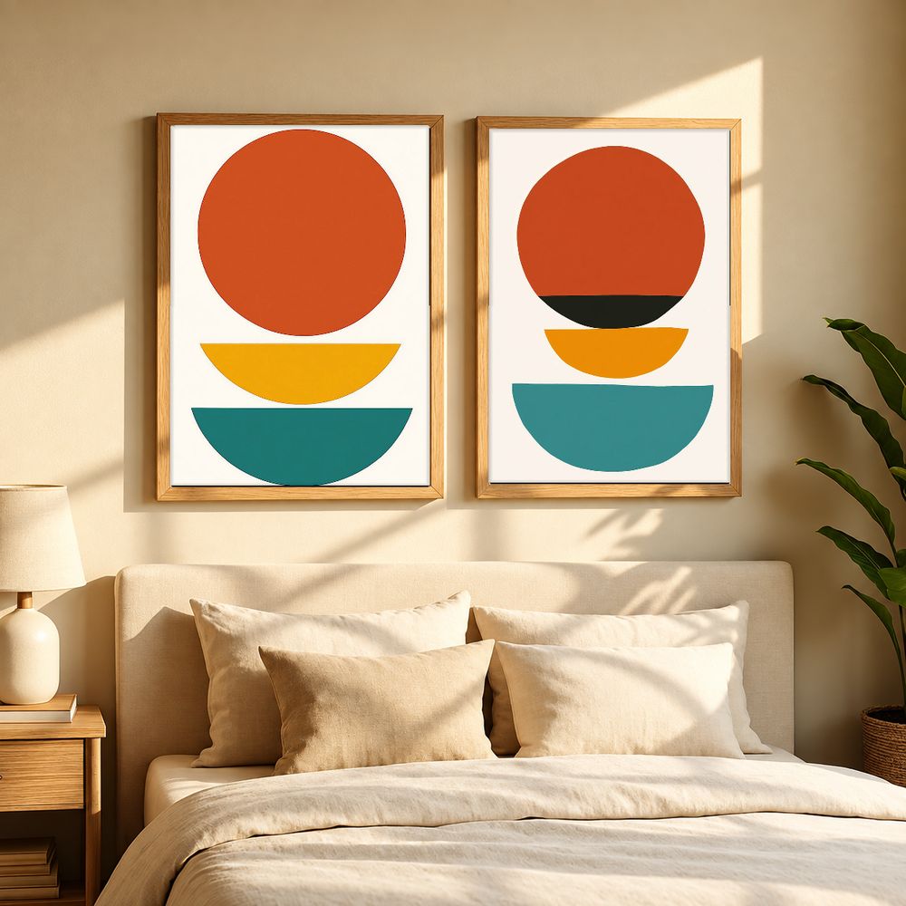 Set de cuadros decorativos que combinan