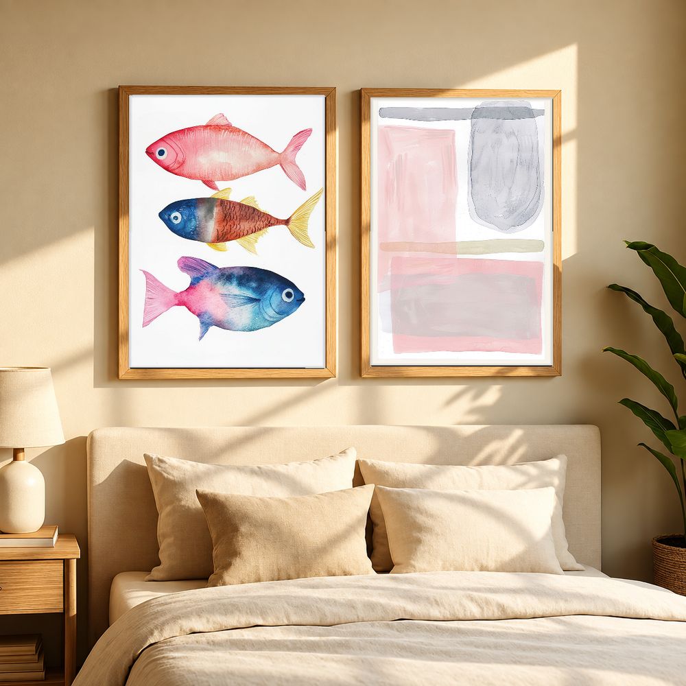 Set de cuadros decorativos que combinan