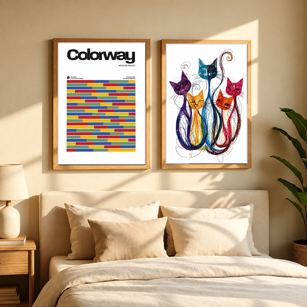 Set de 2 cuadros decorativos que combinan