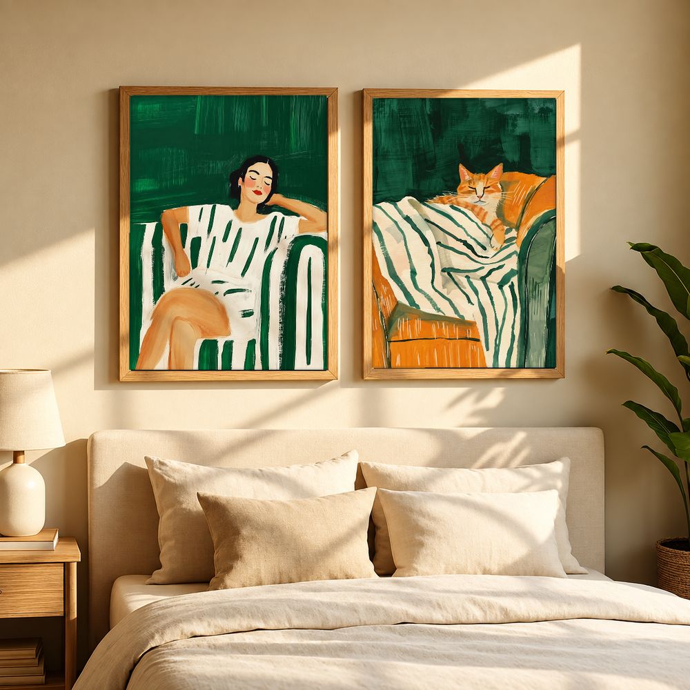 Set de 2 cuadros decorativos que combinan