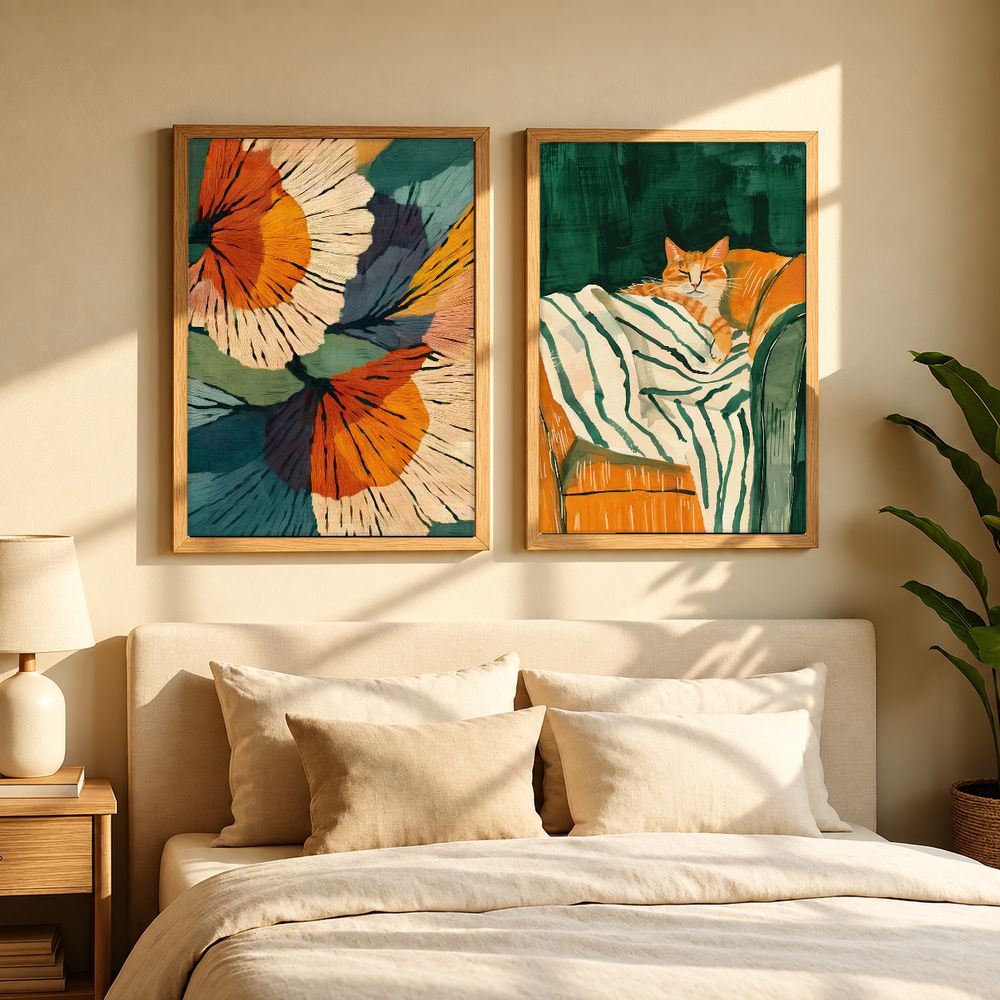 Set de 2 cuadros decorativos que combinan