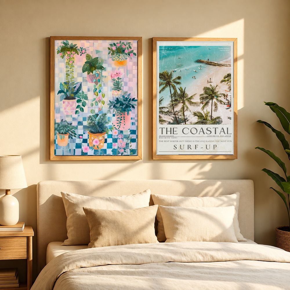 Set de 2 cuadros decorativos que combinan