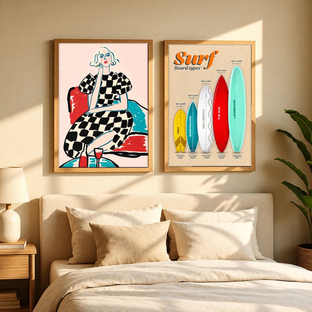 Set de 2 cuadros decorativos que combinan
