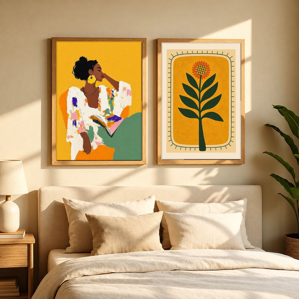 Set de 2 cuadros decorativos que combinan