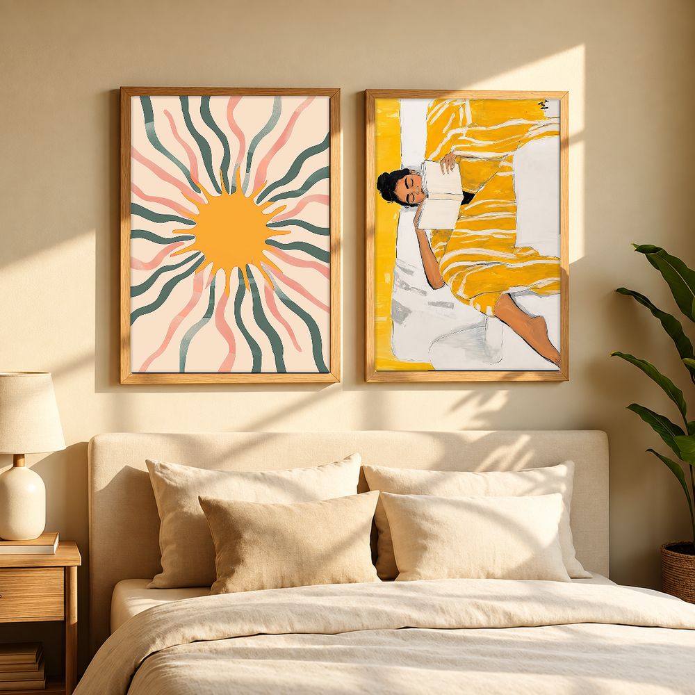 Set de 2 cuadros decorativos que combinan