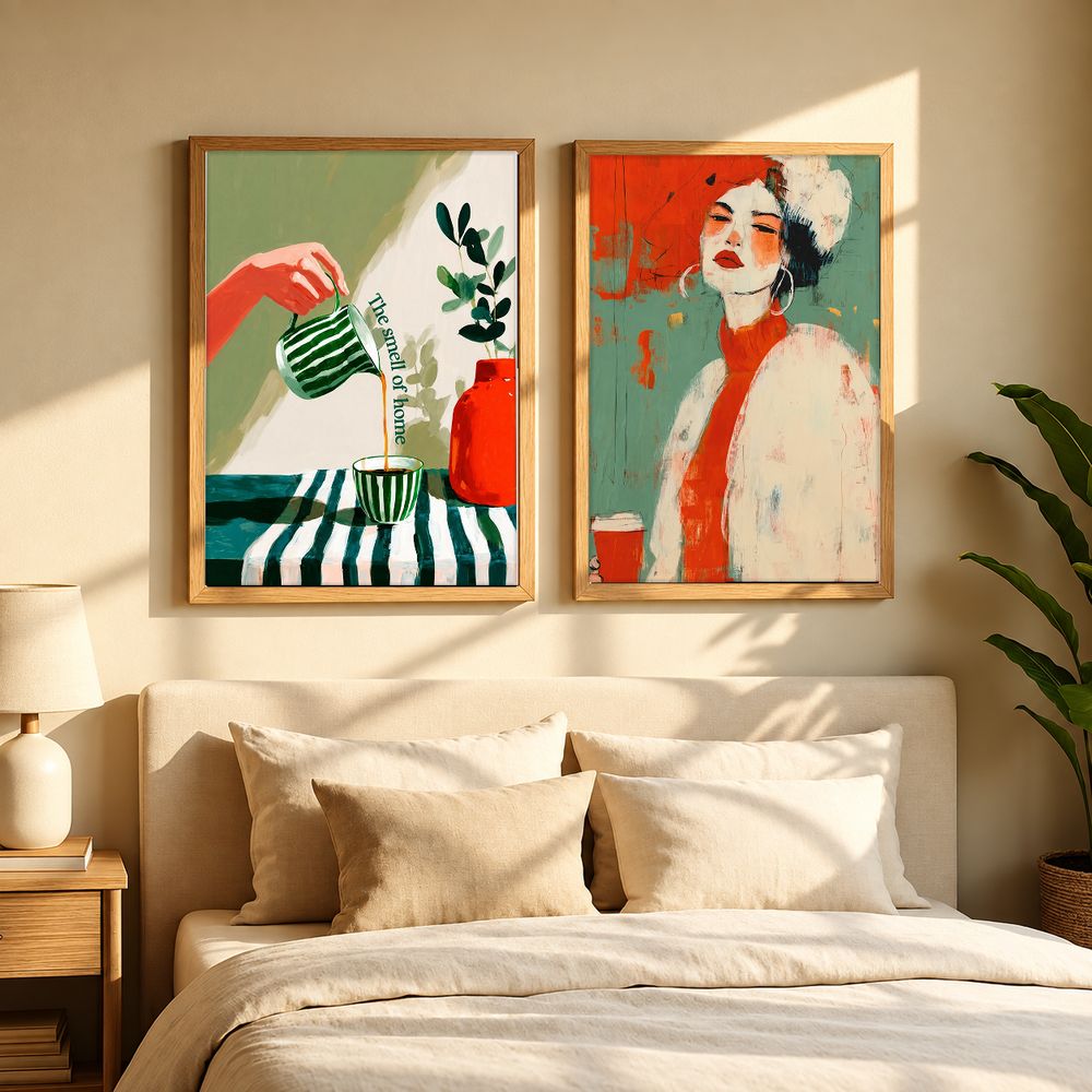 Set de 2 cuadros decorativos que combinan