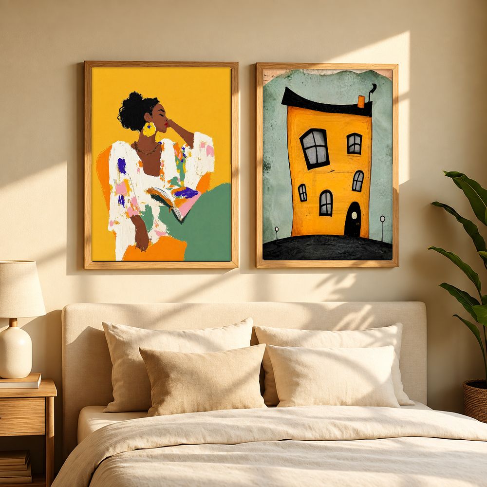 Set de 2 cuadros decorativos que combinan