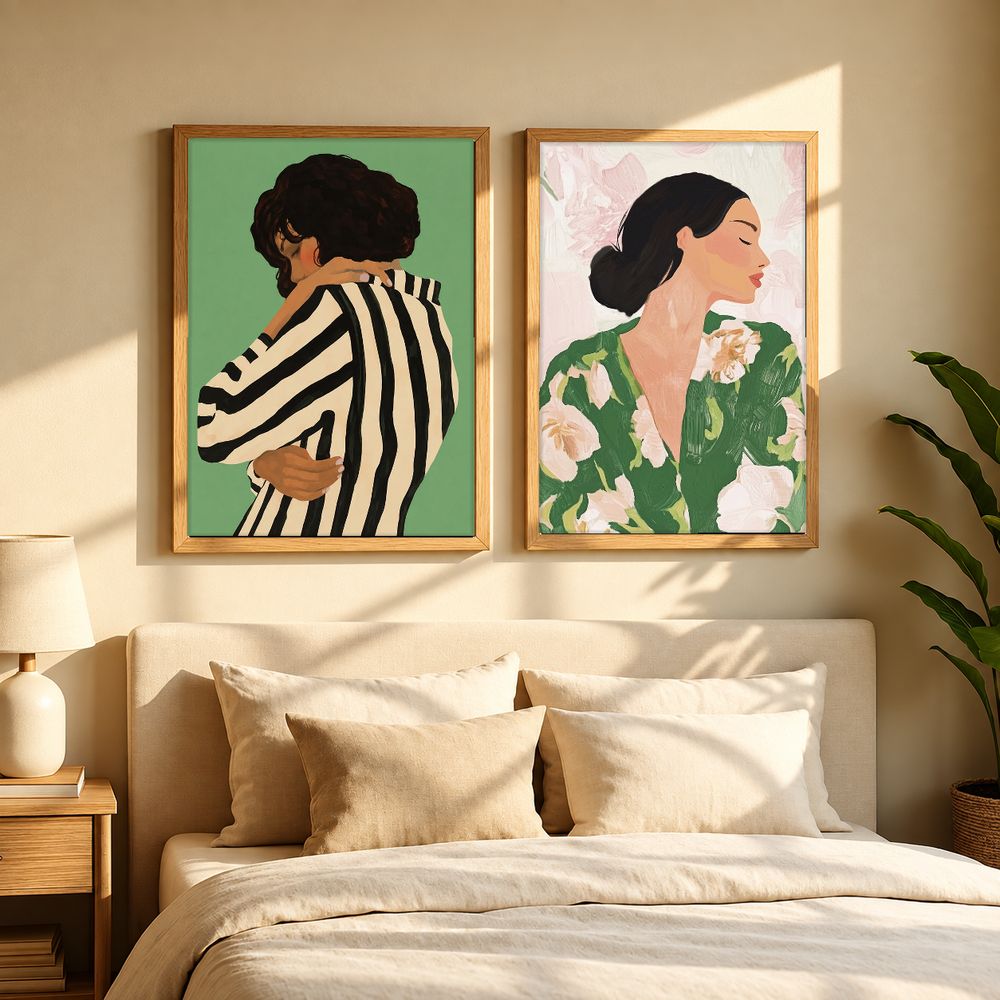 Set de 2 cuadros decorativos que combinan