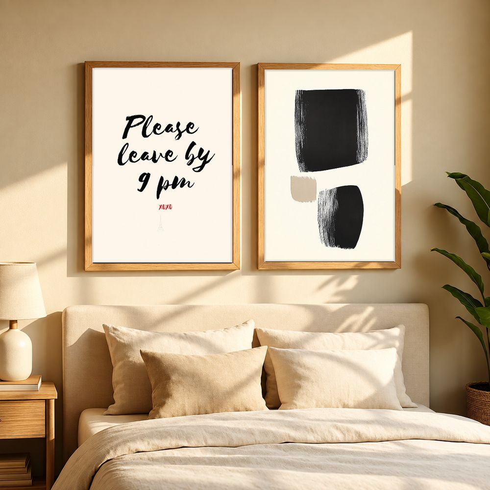 Set de 2 cuadros decorativos que combinan