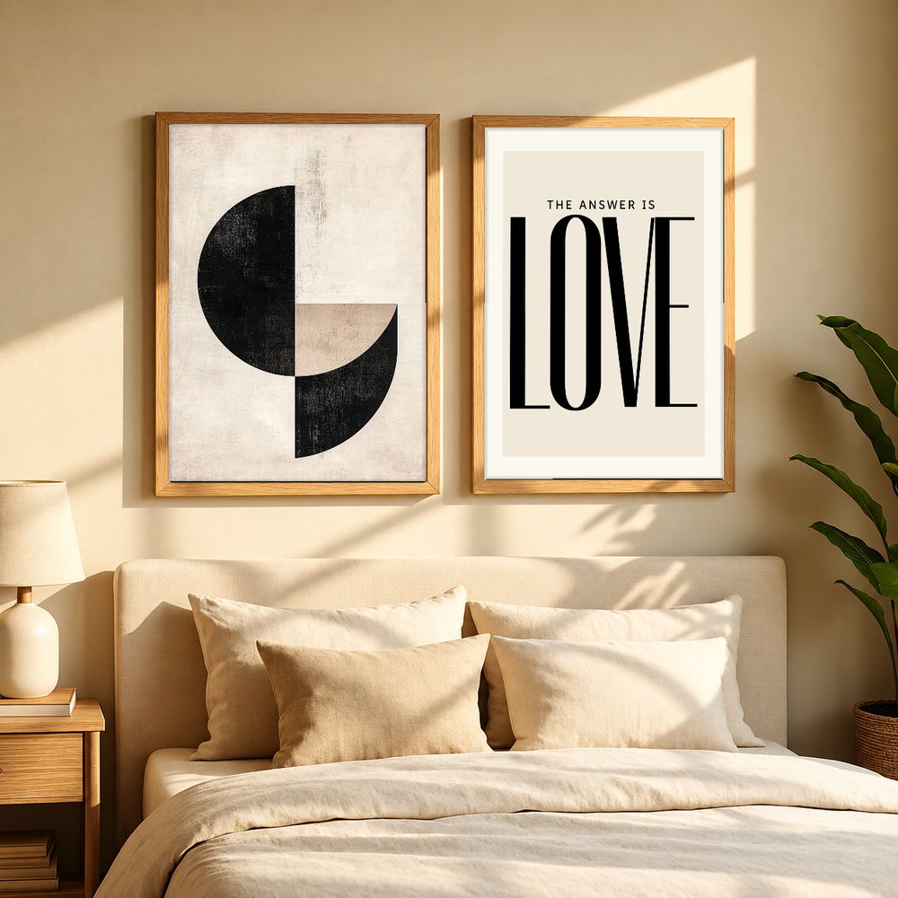 Set de 2 cuadros decorativos que combinan