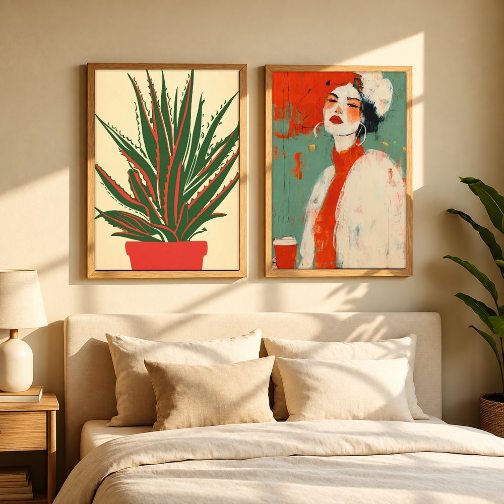 Set de 2 cuadros decorativos que combinan