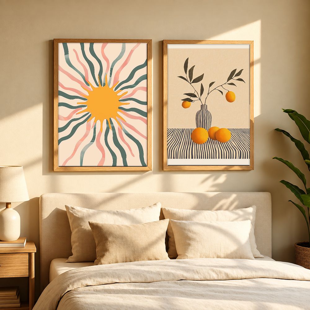 Set de 2 cuadros decorativos que combinan
