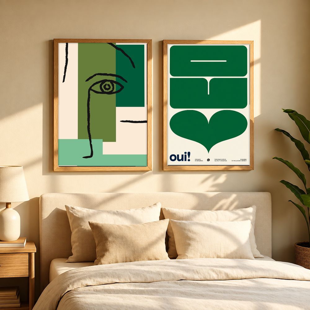 Set de 2 cuadros decorativos que combinan