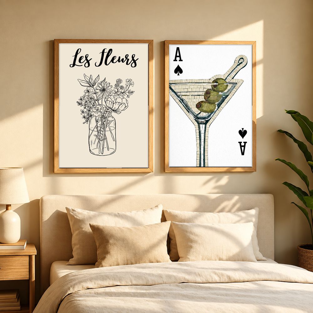 Set de 2 cuadros decorativos que combinan