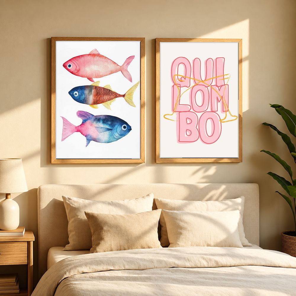 Set de 2 cuadros decorativos que combinan