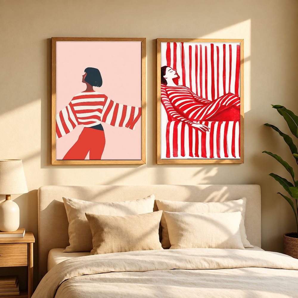Set de 2 cuadros decorativos que combinan