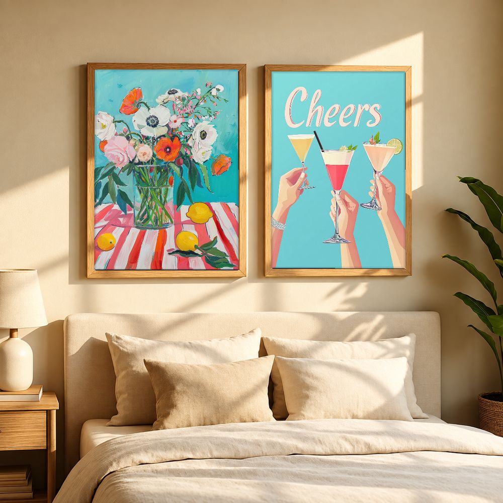Set de 2 cuadros decorativos que combinan