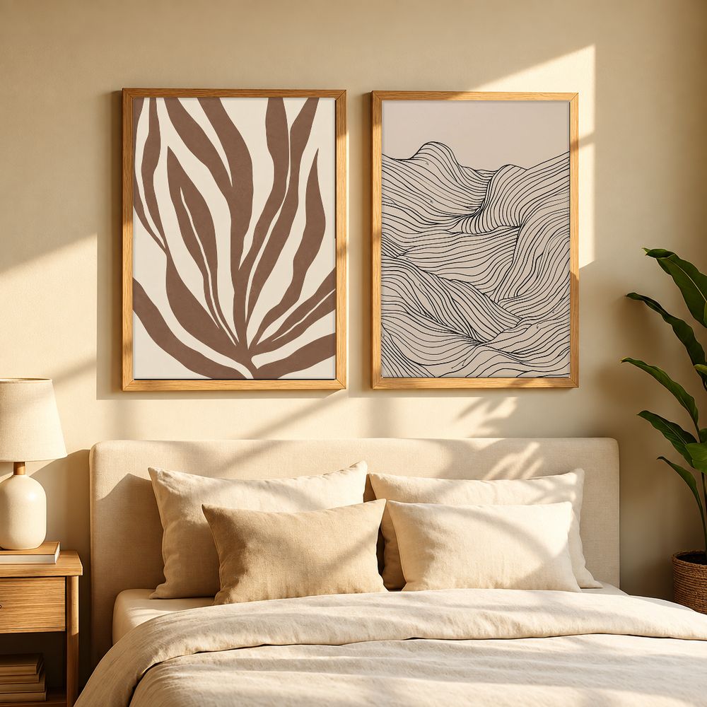 Set de 2 cuadros decorativos que combinan