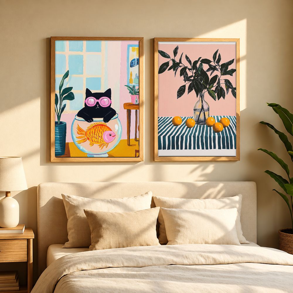 Set de 2 cuadros decorativos que combinan