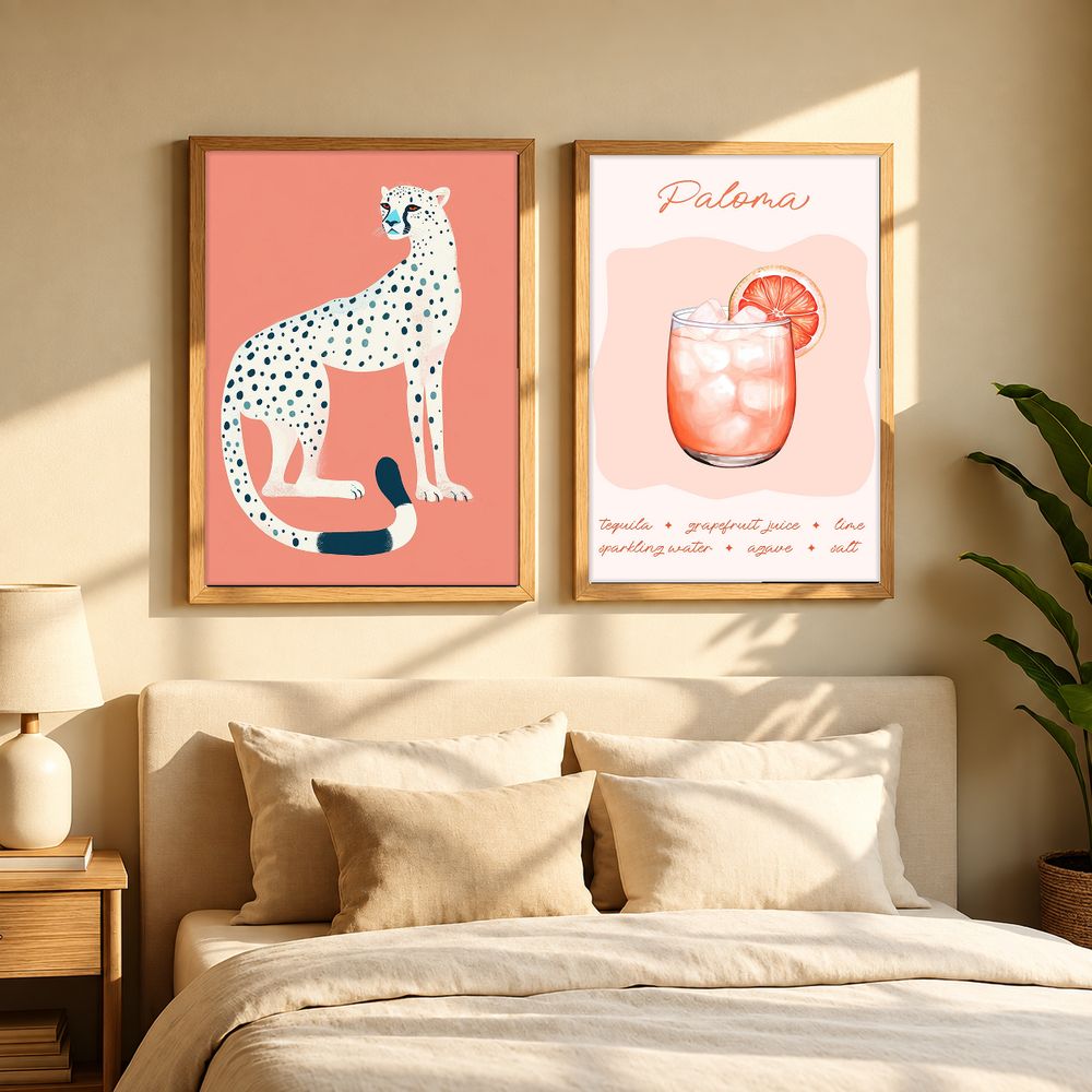 Set de 2 cuadros decorativos que combinan
