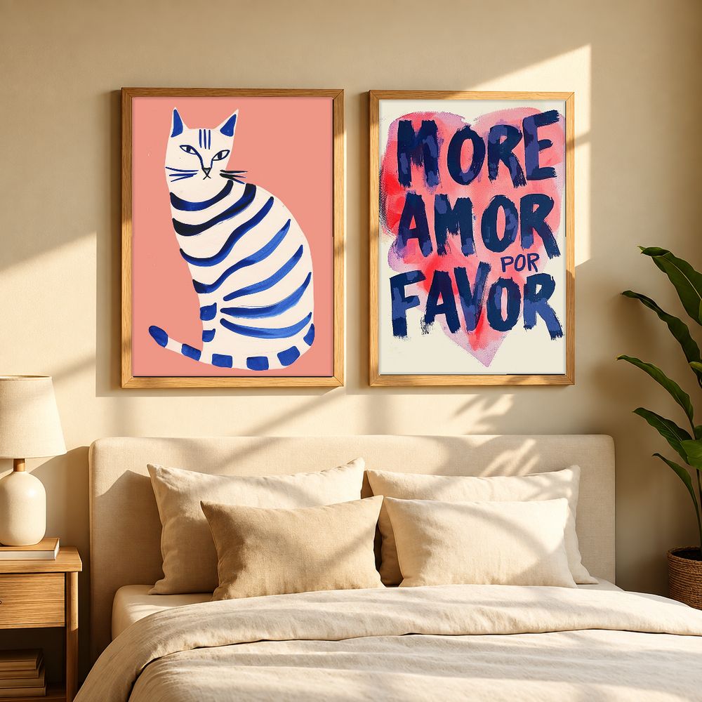 Set de 2 cuadros decorativos que combinan