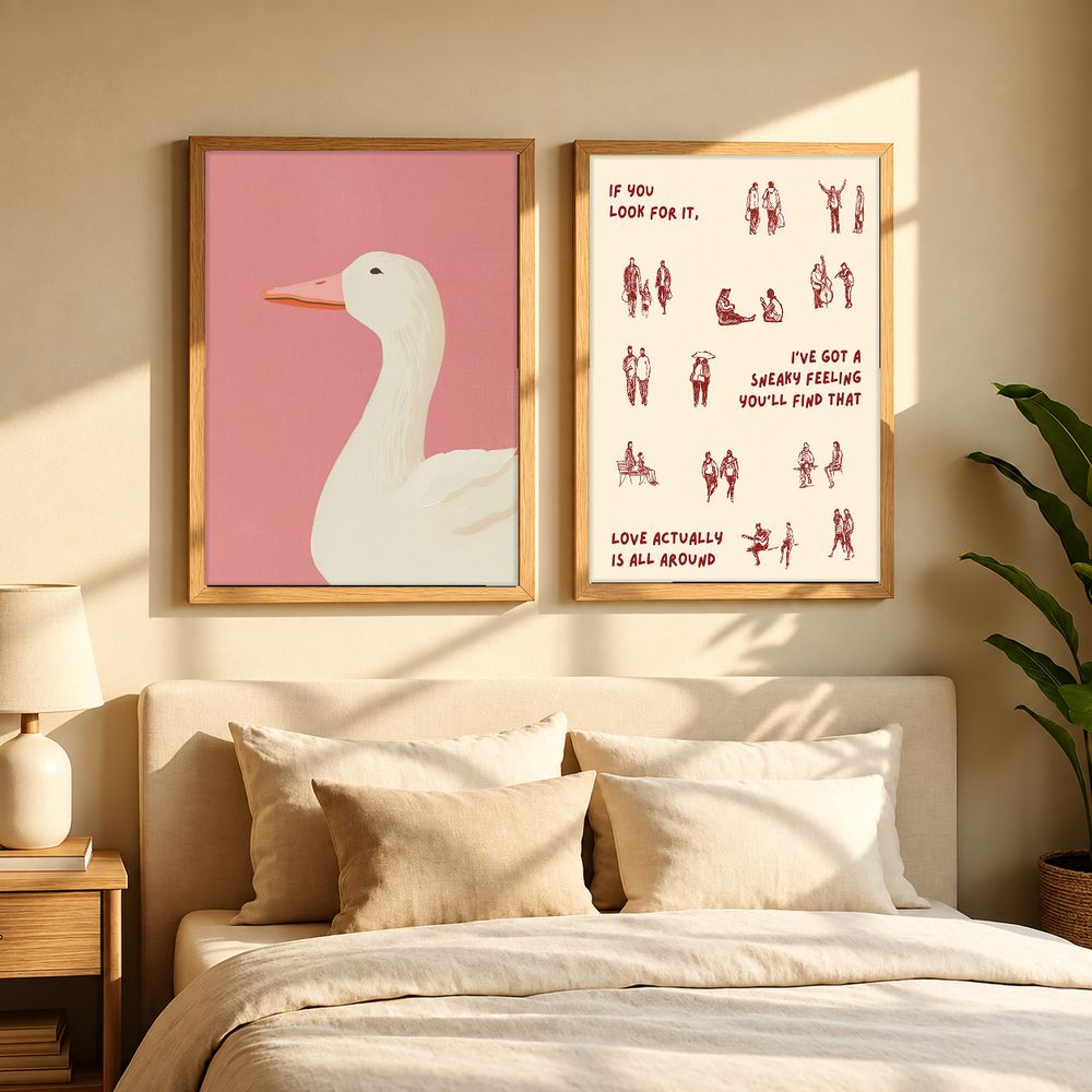 Set de 2 cuadros decorativos que combinan