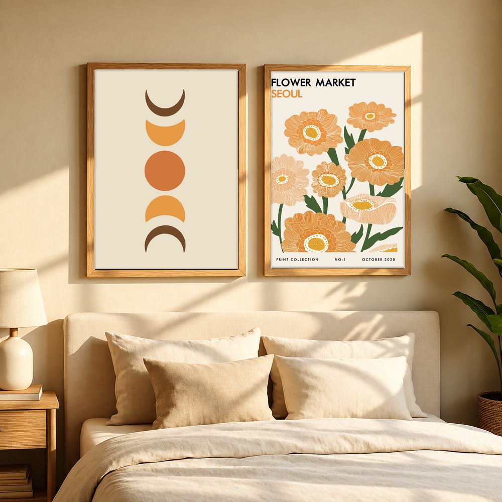 Set de 2 cuadros decorativos que combinan