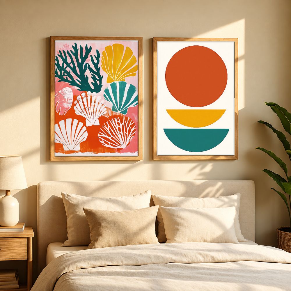 Set de 2 cuadros decorativos que combinan