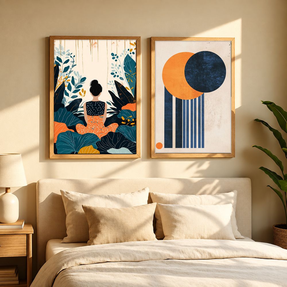 Set de 2 cuadros decorativos que combinan