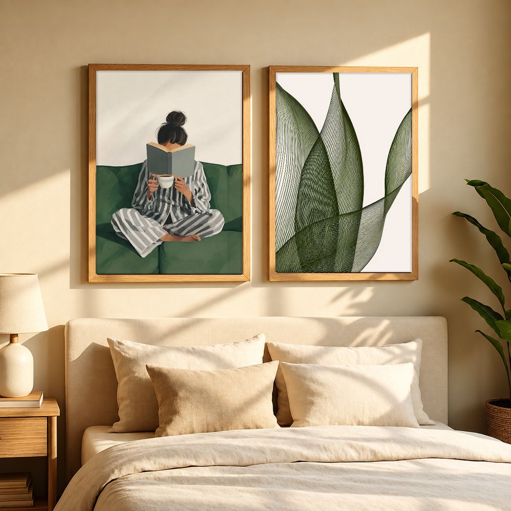 Set de 2 cuadros decorativos que combinan