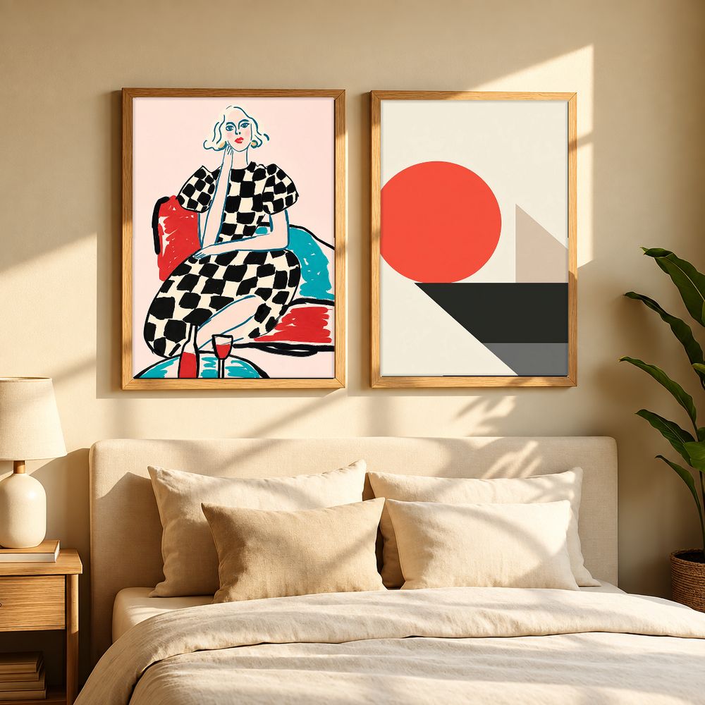 Set de 2 cuadros decorativos que combinan