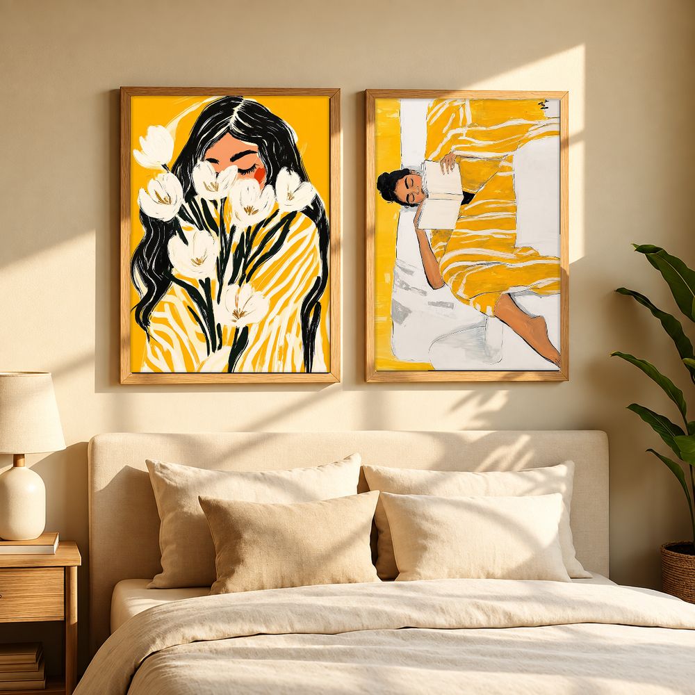 Set de 2 cuadros decorativos que combinan