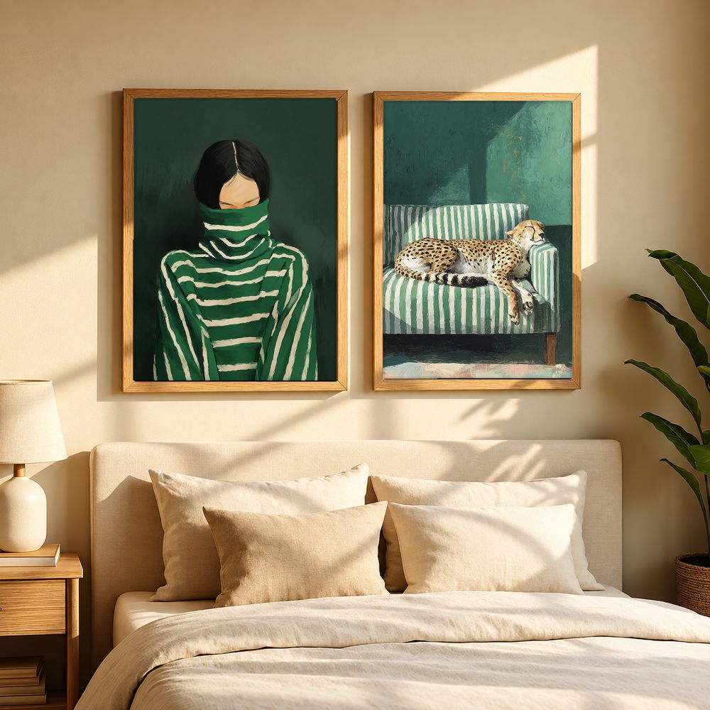 Set de 2 cuadros decorativos que combinan