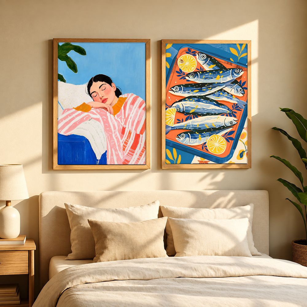 Set de 2 cuadros decorativos que combinan