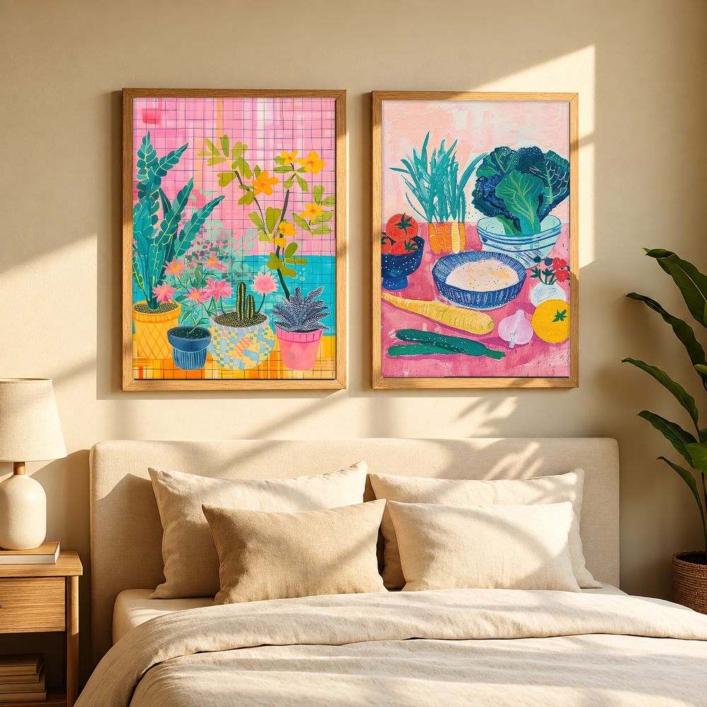 Set de 2 cuadros decorativos que combinan