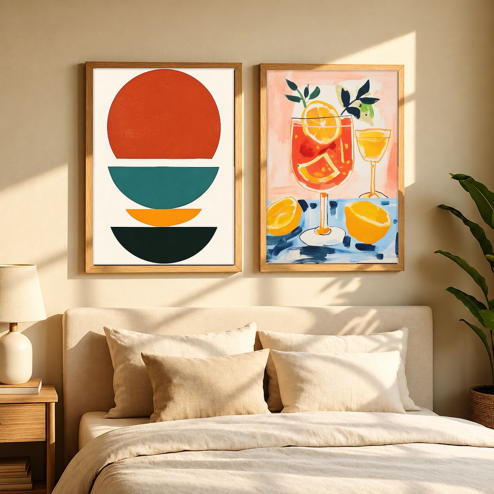 Set de 2 cuadros decorativos que combinan