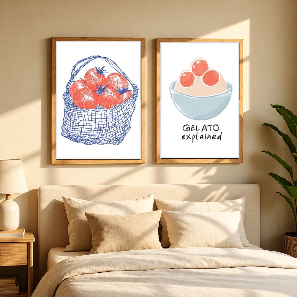 Set de 2 cuadros decorativos que combinan