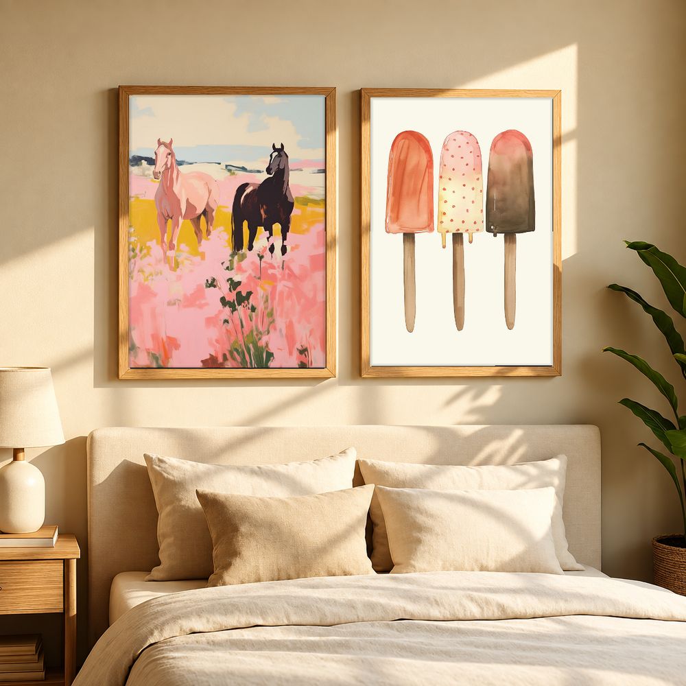 Set de 2 cuadros decorativos que combinan